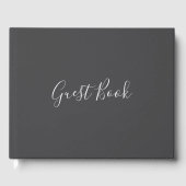 Brown Standard Guest Book | Luxe bruiloften Gastenboek (Voorkant)