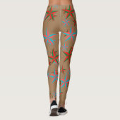 Brown Star Active Leggings (Achterkant)
