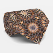 Brown Starbust Stropdas (Opgerold)