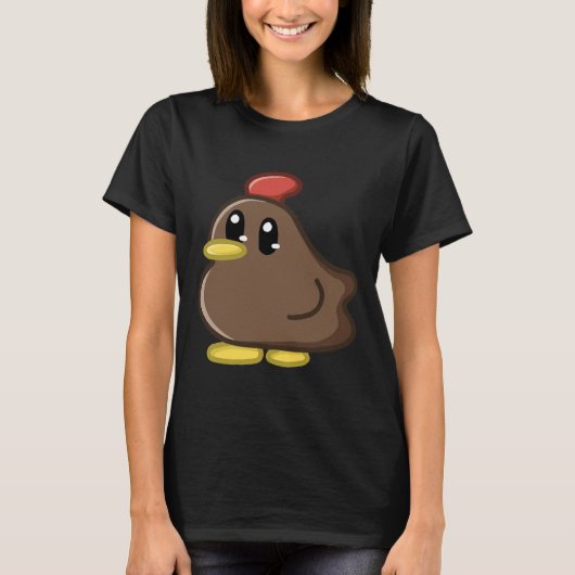 Brown Stardew Valley Chicken T-shirt (Voorkant)