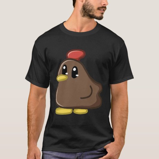 Brown Stardew Valley Chicken T-shirt (Voorkant)