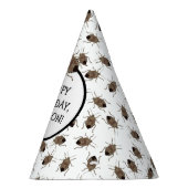 Brown Stink Bug Illustration Personalized Party Feesthoedjes (Rechts)