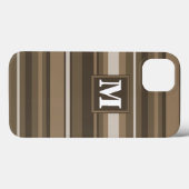 Brown stripes Case-Mate iPhone case (Achterkant (horizontaal))