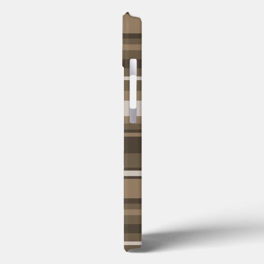 Brown stripes Case-Mate iPhone case (Achterkant / Links)