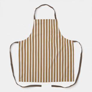 Brown Stripes Chef Baker Cateraar Schort