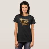 Brown Sugar Babe Afro Queen Black Women Pride Mela T-shirt (Voorkant volledig)