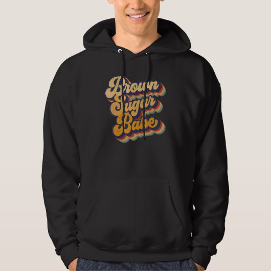 Brown Sugar Babe Black Melanin Women Pride Afro Qu Hoodie (Voorkant)