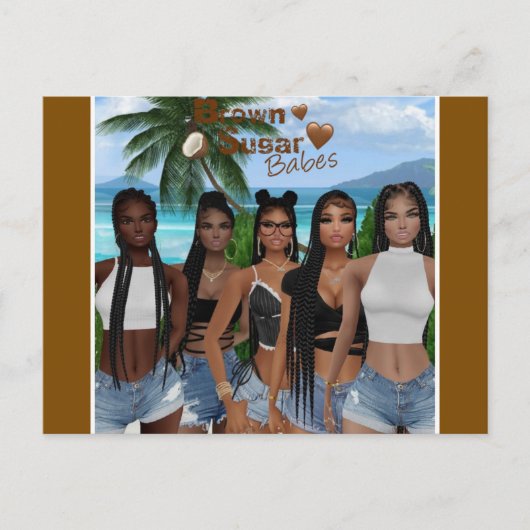 Brown Sugar Babes Ansichtkaart 2 Briefkaart (Voorkant)