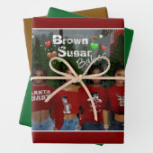 Brown Sugar Babes Gift Wrap 15 Inpakpapier Vel (In situ)