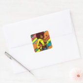 Brown Sugar Vierkante Sticker (Envelop)