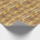 Brown Sweet Gold Honey Yellow Drips Christmas Cadeaupapier (Hoek)