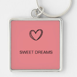 BROWN SWEET HEART DREAM MINIMAL SLEUTELHANGER