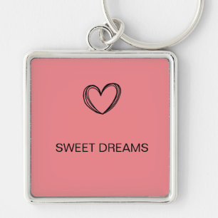 BROWN SWEET HEART DREAM MINIMAL SLEUTELHANGER