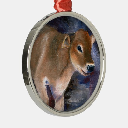 Brown Swiss Calf Ornament (Rechts)