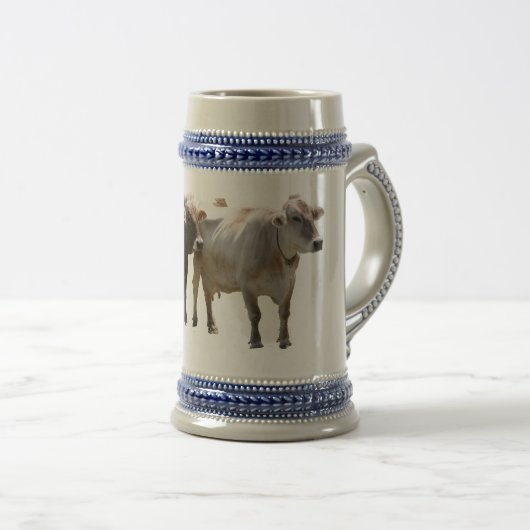 Brown Swiss Stein Bierpul (Voorkant rechts)