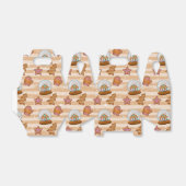 BROWN & TAN GINGERBREAD HUIZEN & SNOEPJES BEDANKDOOSJES (Uitgevouwen)