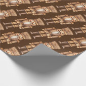 Brown Tan Nutcracker Soldier Cadeaupapier (Hoek)