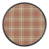 Brown Tartan Hockey Puck (Voorkant)