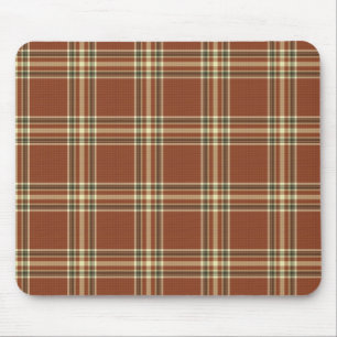 Brown Tartan Mousepad Muismat