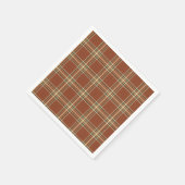 Brown Tartan Paper Napkins Servet (Hoek)