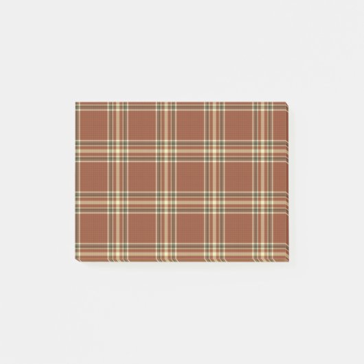 Brown Tartan Post-it® notes (Voorkant)