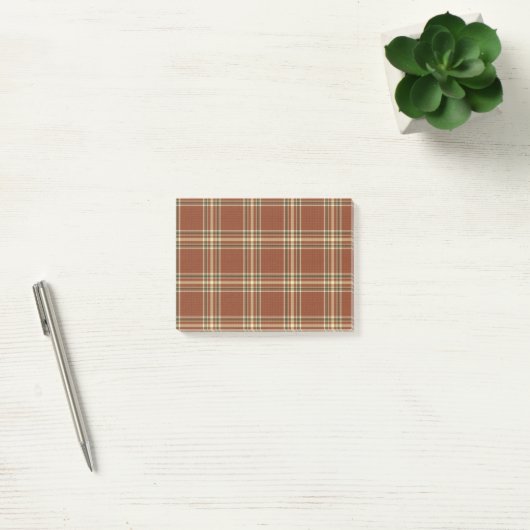 Brown Tartan Post-it® notes (Kantoor)