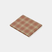 Brown Tartan Post-it® notes (Schuin)