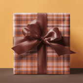 Brown Tartan Pset persoonlijk Cadeaupapier