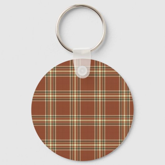 Brown Tartan Sleutelhanger (Voorkant)