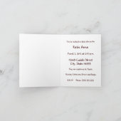 Brown Teddy Bear Baby shower Invitation Kaart (Binnen)