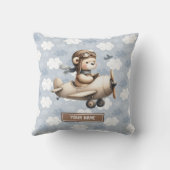 Brown Teddy Bear Baby shower Kussen Gift Idee (Achterkant)