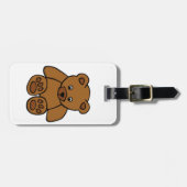Brown Teddy Bear Bagagelabel (Voorkant horizontaal)