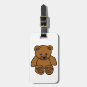 Brown Teddy Bear Bagagelabel (Voorkant verticaal)