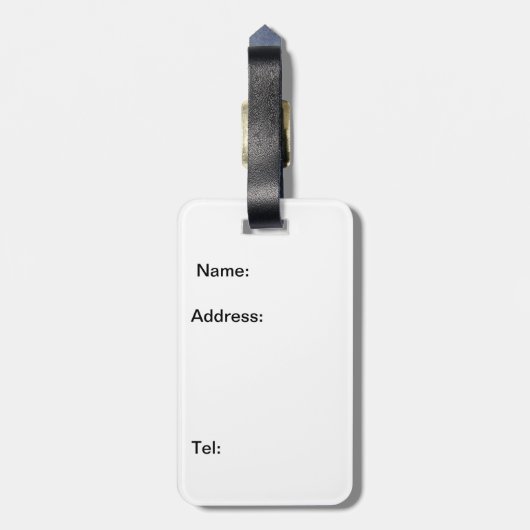 Brown Teddy Bear Bagagelabel (Achterkant verticaal)