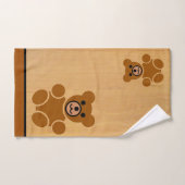 Brown Teddy Bear Bathroom Towel Set Bad Handdoek (Handdoek)