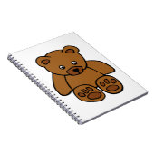Brown Teddy Bear Notitieboek (Rechterzijde)