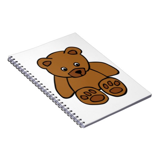 Brown Teddy Bear Notitieboek (Rechterzijde)
