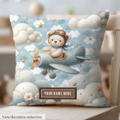 Brown Teddy Bear Pillow Baby shower Persoonlijk Kussen