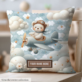Brown Teddy Bear Pillow Baby shower Persoonlijk Kussen