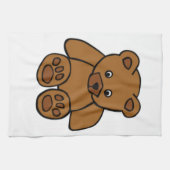 Brown Teddy Bear Theedoek (Horizontaal)