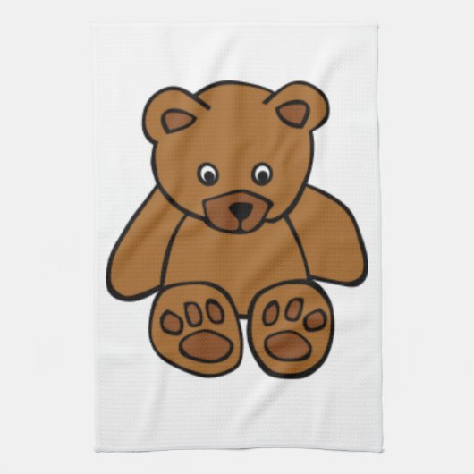Brown Teddy Bear Theedoek (Verticaal)