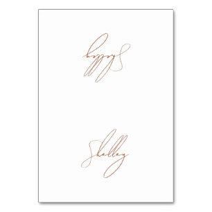 Brown Terracotta Naam van de gast Tafel Kaart Plaa