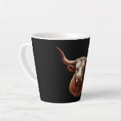 Brown Texas longhorn Latte Mok (Linkerhoek)