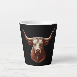 Brown Texas longhorn Latte Mok