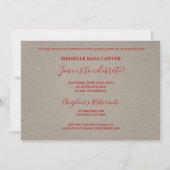 Brown Textil Modern Three Photos Graduation (Achterkant)