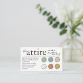 Brown The Attire QR Code enclosure Card  Informatiekaartje (Staand voorkant)