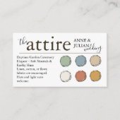 Brown The Attire QR Code enclosure Card  Informatiekaartje (Voorkant)