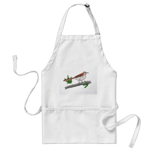 Brown Thrasher Apron Standaard Schort (Voorkant)