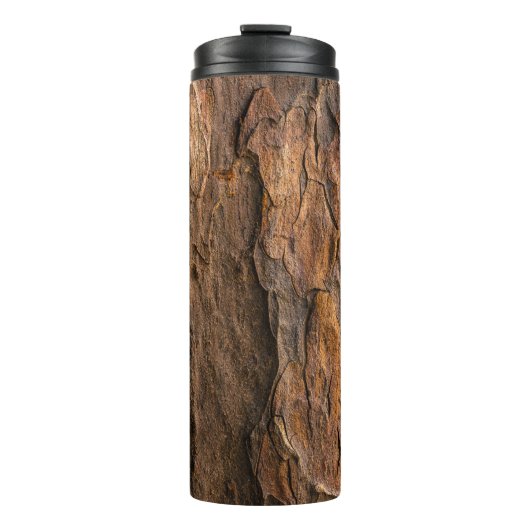 Brown tree bark in closeup photography thermosbeker (Voorkant)