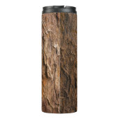 Brown tree bark in closeup photography thermosbeker (Achterkant)
